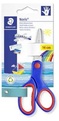 Produktbild von STAEDTLER Noris 965 Bastelschere Blisterkarte mit Schere, 14 cm Scherblatt