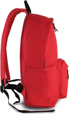 Produktbild von Kimood Classic Rucksack Gepäckträgertasche Backpack Schulrucksack, Größe:U, Farbe:Red/Black