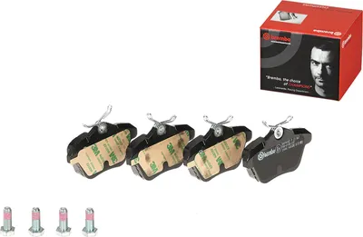 Image de Jeu de garnitures de frein Brembo, frein à disque essieu arrière P 23 067