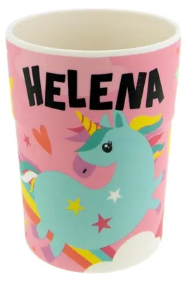 Produktbild von Bunter personalisierter Namens Kinderbecher mit  Namen Helena
