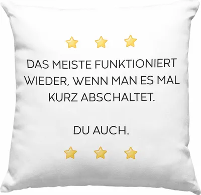 Produktbild von Trendation - Lustige Deko-Kissen mit Füllung 40x40 mit Spruch für Frauen Männer Arbeit Büro Lustig Deko-Kissen mit Füllung 40x40n Becher mit Sprüchen Kollegin Geschenk Sarkasmus Müde (Rosa)