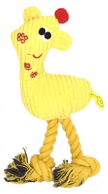 Produktbild von The Zoo Plüsch-Hundespielzeug Giraffe quietscht gelb 25cm