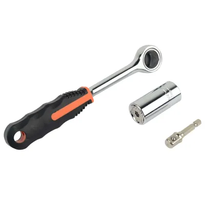 Obrázek produktu pro Brüder Mannesmann univerzální nástrčné hlavice 7-19 mm s ráčnou