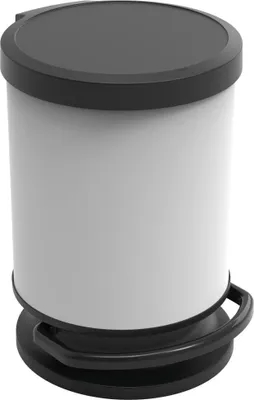 Produktbild von Rotho Treteimer Paso 20 L rund schwarzweiß