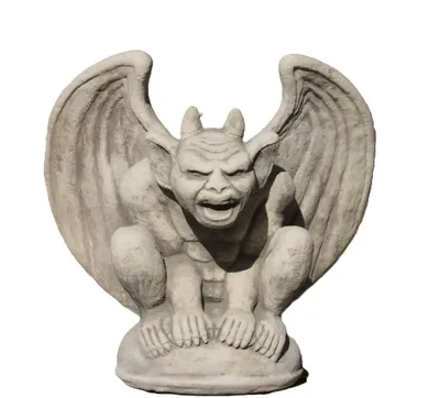Produktbild von Schöner Gargoyle aus Steinguss Neu Frostfest Witterungsbeständig JA-023