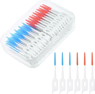Immagine prodotto di Scovolini interdentali in silicone filo interdentale a bastoncino scovolini dentali, 220 pezzi