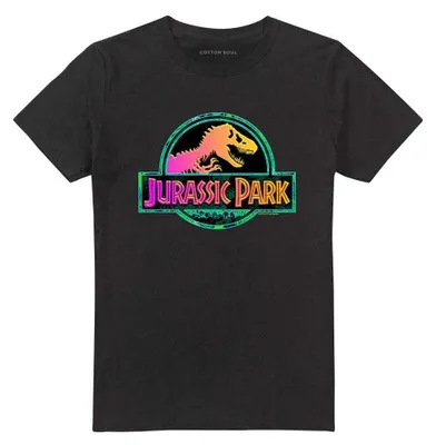 Image de T-shirt "Jurassic Park" - Motif "Ripping Logo" - Unie Homme/Femme - Modèle TV43265 (XXL) (Noir)