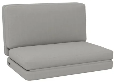 Image de Fauteuil convertible 2 en 1 - Matelas d'appoint - Fauteuil convertible - Canapé pliable - Gris clair