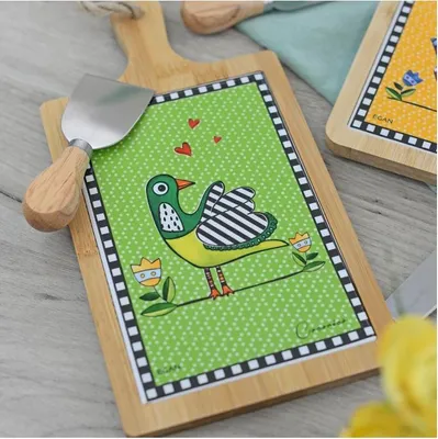 Immagine prodotto di EGAN Tagliere Cocoricò Verde - 30×15 cm
