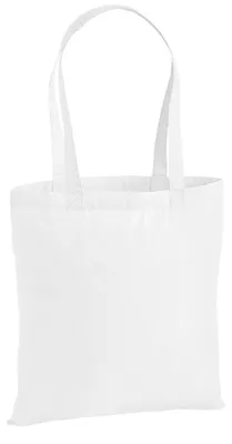 Produktbild von Westford Mill - Einkaufstasche "Premium", Baumwolle FK1314 (Einheitsgröße) (Weiß)
