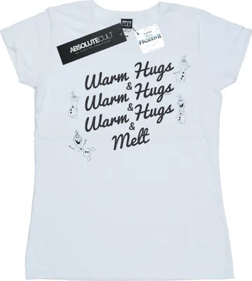 Produktbild von Disney - "Frozen 2 Warm Hugs And Melt" T-Shirt für Damen BI21653 (M) (Weiß)