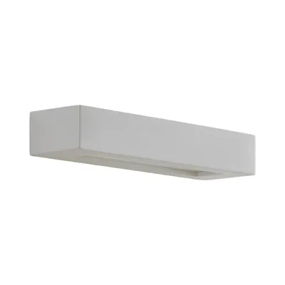 Produktbild von Lindby Wandleuchte Matteo, weiß, Gips, 36 cm, E14, bemalbar