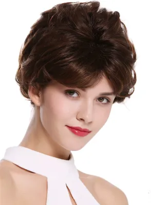 Produktbild von WIG ME UP Perücke kurz Locken gelockt Kastanie Braun Mix DW-2740-2BT30
