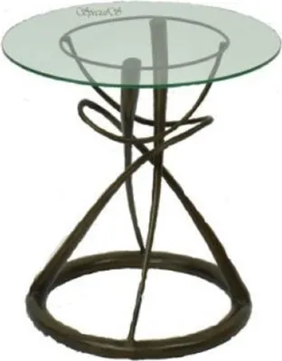 Produktbild von Casa Padrino Designer Esstisch Bronze Ø 71 x H. 70 cm - Runder Esszimmertisch mit Glasplatte - Luxus Qualität
