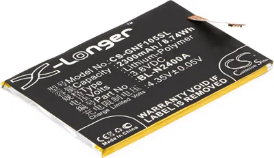 Produktbild von TECHTEK Akku Kompatibel mit [Mobistel] Cynus F10, für [GIONEE] F105, F105 Dual SIM, F105 TD-LTE Dual SIM Ersetzt BL-N2400A