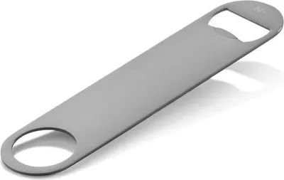 Productafbeelding van 20 flessenopeners "Nocturn", 18 x 4 cm, gunmetal, chroomnikkelstaal 18/10