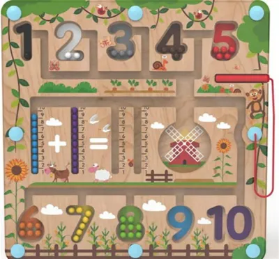 Immagine prodotto di 2 giocattoli per bambini, gioco magnetico da tavolo matematico