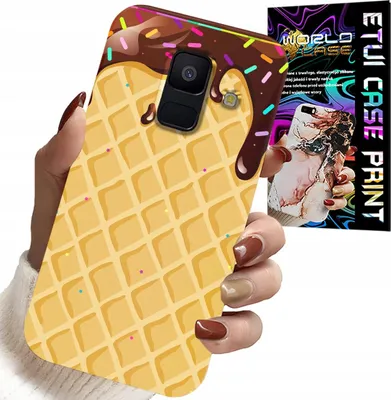 Produktbild von Hülle Für Samsung A6 2018 - Mit Schokoladenüberzogenem Waffelmotiv
