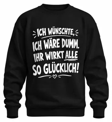 Immagine prodotto di Vorrei essere stupido. Felpa con scritta "Il tuo commento è sarcastico", colore nero, taglia M