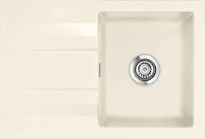 Produktbild von Systemceram KeraDomo Spüle GENEA 75 in MAGNOLIE mit Handbetätigung / Einbauspüle