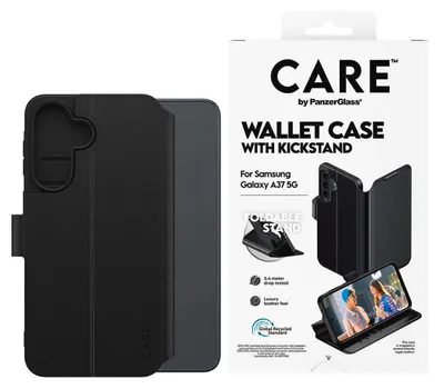 Produktbild von PanzerGlass CARE™ by ® Wallet Case Samsung Galaxy A37 5G, Cover, Samsung, Samsung - Galaxy A37 5G, 17 cm (6.7"), Schwarz