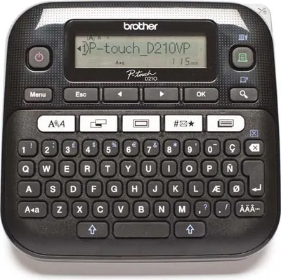 Zdjęcie produktu dla Brother PT-D210VP, QWERTY, Termotransferowy, 180 x 180 DPI, 20 mm/s, Czarny