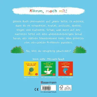 Produktbild von Schaukel das Schaf - Ein Mitmachbuch zum Schütteln, Schaukeln, Pusten, Klopfen und sehen, was dann passiert. Von 2 bis 4 Jahren