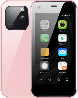 Imagen del producto de Soyes Xs13 Mini: teléfono Android con pantalla 3D, doble ranura para tarjeta SIM, ranura para tarjeta TF y cámara de 5 megapíxeles. Pequeño teléfono de color rosa