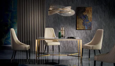 Obrázek produktu pro Jídelní stůl stolová skupina jídelna obývací pokoj set dřevo design stoly 160x90cm