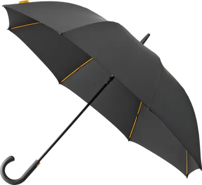Produktbild von IMPLIVA GP-67 Falcone, Volle Größe, Regenschirm, Rund, Schwarz, Fiberglas, Polyester
