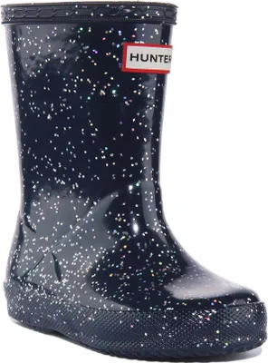 Produktbild von Hunter K der Erstes Klassisches Glitzer Well gton Stiefel Mar e – undefined / Marine