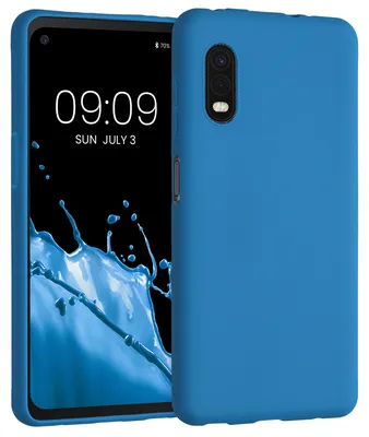 Produktbild von kwmobile Handyhülle für Samsung Galaxy Xcover Pro Hülle - TPU Case - Kabelloses Laden - Schutzhülle Cover in Blue Reef