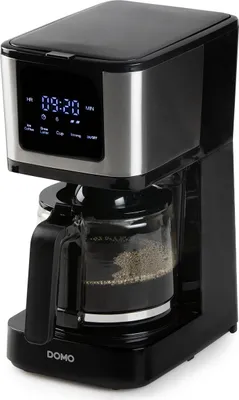 Immagine prodotto di Caffettiera a filtro programmabile 10 tazze 900w nera Domo DO733K