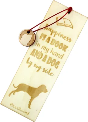 Image de Bloodhound - Marque-page avec chien, marque-page personnalisé, accessoire pour lecteur de la marque Art-Dog