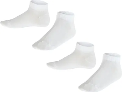 Immagine prodotto di Calzini sneaker FALKE per bambini, confezione da 2 - Happy, calzini corti, monocolore bianco 31-34