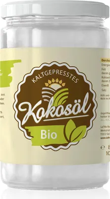 Produktbild von LaFiNa  Kokosöl 830g Vorratspack | Nativ kaltgepresst 48% Laurinsäure | Rohkostqualität vegan | XXL Premium Kokosfett