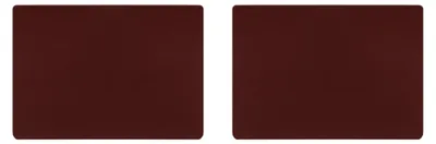 Image de Lot de 2 sous-verres en cuir synthétique de couleur bordeaux