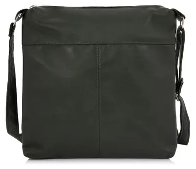 Produktbild von Belveder echtleder Umhängetasche Dunkelgrün aus Leder, elegante Schultertasche für Alltag, Party und Reise, kleine quadratische Fabi