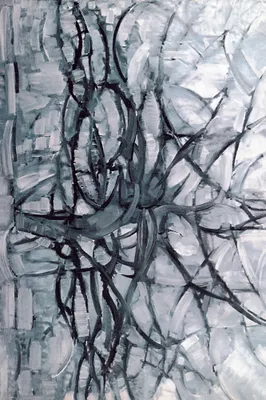 Zdjęcie produktu dla Piet Mondrian Art Print Obraz - Szare drzewo, 1912 (120 x 180 cm)