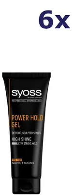 Produktbild von 6x Syoss Styling gel men power extreme hold 250ML