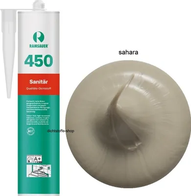 Produktbild von Ramsauer 450 Sanitär 1K Silicon Dichtstoff 310ml Kartusche sahara