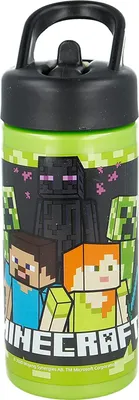 Image de Euromic - Bouteille d'eau Minecraft Sipper, 410ml (088808718-40401)