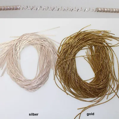 Produktbild von Bouillondraht - 2 mm, mittel - 100 g - gold