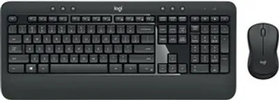 Produktbild von Logitech Advanced MK540, Volle Größe (100%), Kabellos, RF Wireless, Membran Key Switch, Schwarz, Weiß, Maus enthalten