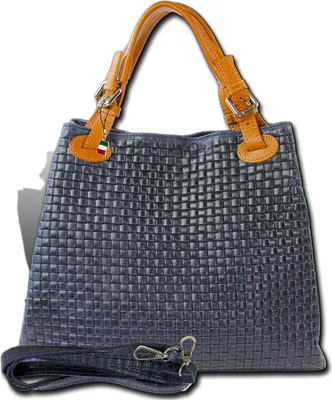 Obrázok produktu pre Dámska kabelka Florence, taška cez rameno, tmavomodrá koža, rozmery 31 x 16 x 28 cm, D2OTF164B