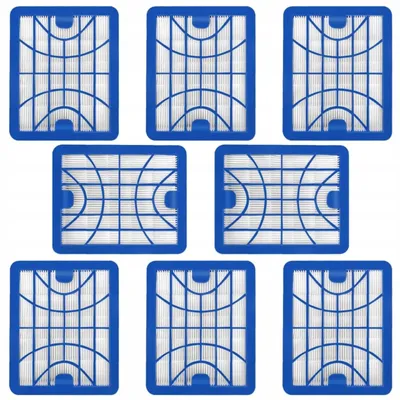 Image de Filtres pour aspirateur - 8 pièces - Filtres HEPA H13 - Zelmer Odyssey Jupiter Syrius - Idéal pour les personnes allergiques