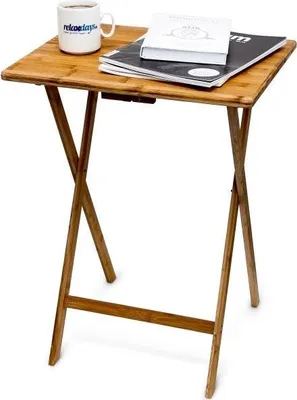 Obrázek produktu pro Skládací boční stolek z bambusu