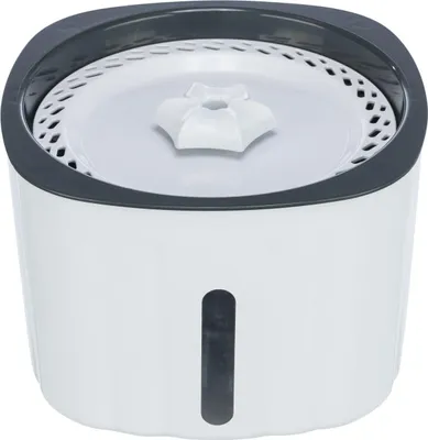 Produktbild von TRIXIE Trinkbrunnen Flower - weiß/grau - 2 l/18,5 × 13 × 18,5 cm