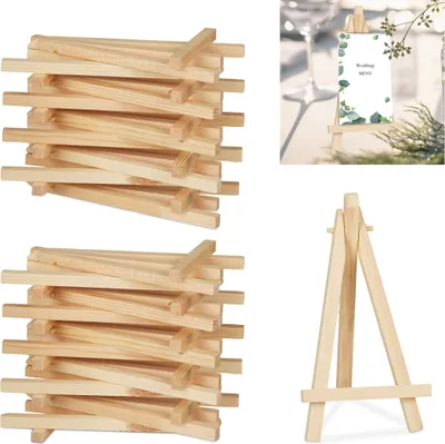 Produktbild von relaxdays 20 x Staffelei klein aus Holz