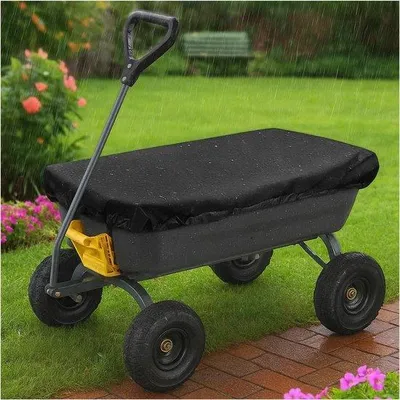 Productafbeelding van Unyqoos® Waterdichte, opvouwbare beschermhoes voor tuinknuffels – 600D Oxford, 140 x 94 cm, nauwsluitende pasvorm met trekkoord en klittenbandsluiting